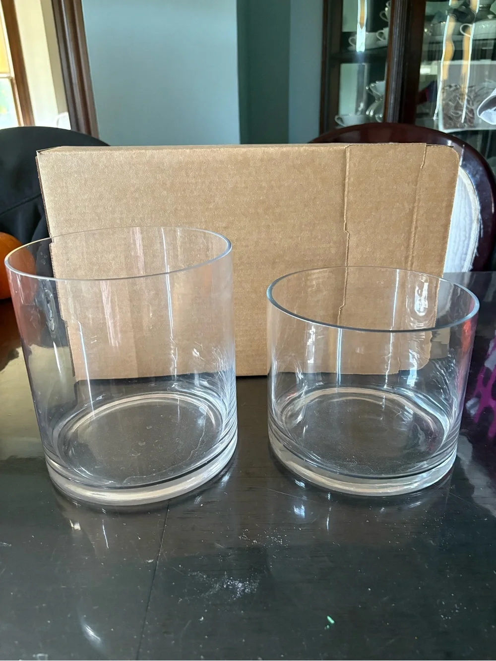 Clear Glass Cylinder Vase Set - Home Accents